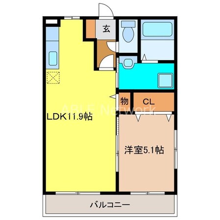 パークマンション旭駅前Ⅰの物件間取画像